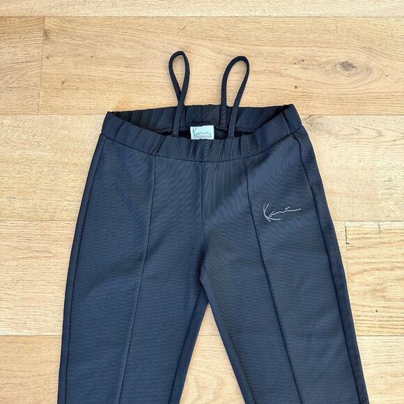 Karl Kani Signature Hip String Trousers in Black - Picture 2 of 7
